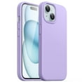 thumbnail image 1 of JETech Silicone Case for iPhone 15 6.1-Inch, Silky-Soft Touch Full-Body Protective Phone Case, Shockproof Cover (Light Purple), 1 of 6