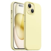 JETech Silicone Case for iPhone 15 6.1-Inch, Silky-Soft Touch Full-Body Protective Phone Case, Shockproof Cover Yellow