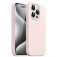 thumbnail image 1 of JETech Silicone Case for iPhone 15 Pro 6.1-Inch, Silky-Soft Touch Full-Body Protective Phone Case, Shockproof Cover (Light Pink), 1 of 6