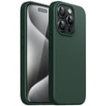 thumbnail image 1 of JETech Silicone Case for iPhone 15 Pro Max 6.7-Inch, Silky-Soft Touch Full-Body Protective Phone Case, Shockproof Cover (Midnight Green), 1 of 6
