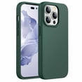 thumbnail image 1 of JETech Silicone Case for iPhone 14 Pro 6.1-Inch, Silky-Soft Touch Full-Body Protective Phone Case, Shockproof Cover with Microfiber Lining (Midnight Green), 1 of 7