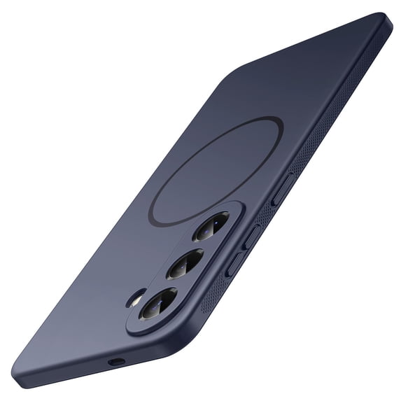 JETech Slim Case for Samsung Galaxy S26, Compatible with MagSafe, Anti-Slip Grip, TPU Cover (Deep Blue)