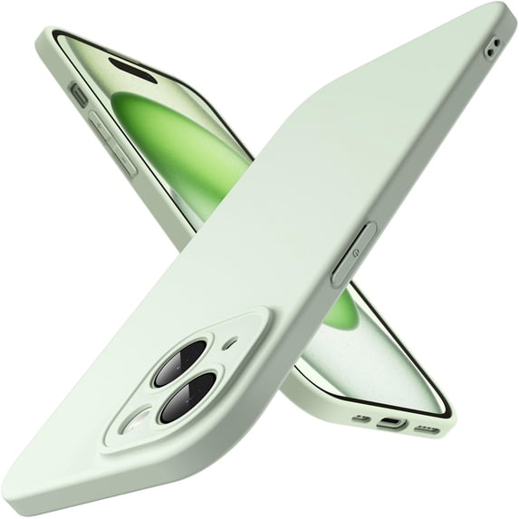 JETech Slim Case for iPhone 15 6.1-Inch with Camera Lens Full Cover Protection, Ultra-Thin Lightweight Matte Finish Minimalist Protective Phone Cover (Green)