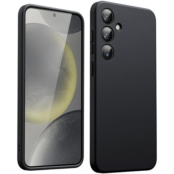 JETech Slim Fit Case for Samsung Galaxy S24 5G, Camera Lens Full Protection, Soft TPU Thin Protective Phone Cover with Matte Finish, Shockproof (Black)