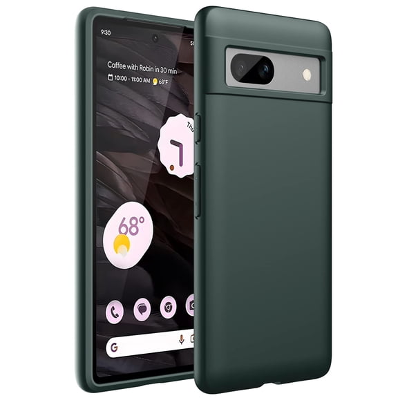 JETech Slim Fit Case for Google Pixel 7a 6.1-Inch 2023, Soft TPU Thin Protective Phone Cover with Matte Finish, Shockproof (Dark Green)