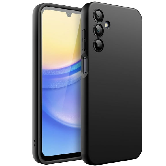 JETech Slim Fit Case for Samsung Galaxy A15 5G / 4G 6.5-Inch, Soft TPU Thin Protective Phone Cover with Matte Finish, Shockproof (Black)