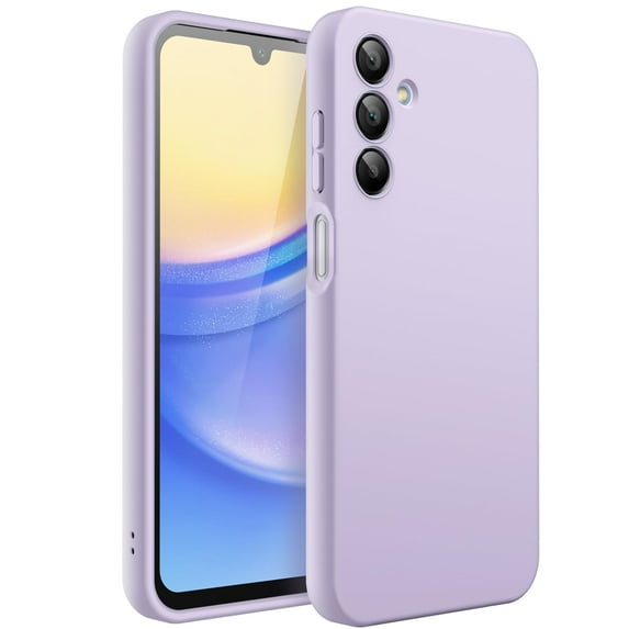 JETech Slim Fit Case for Samsung Galaxy A15 5G / 4G 6.5-Inch, Soft TPU Thin Protective Phone Cover with Matte Finish, Shockproof (Lilac)