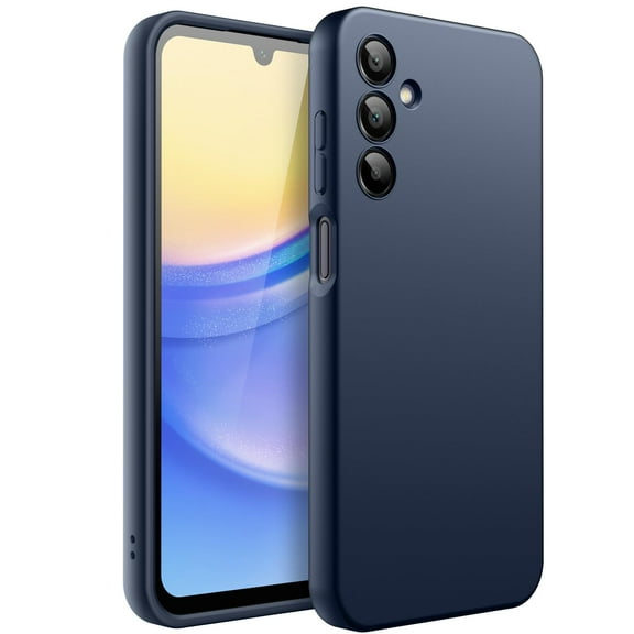 JETech Slim Fit Case for Samsung Galaxy A15 5G / 4G 6.5-Inch, Soft TPU Thin Protective Phone Cover with Matte Finish, Shockproof (Navy)