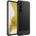 thumbnail image 1 of JETech Slim Fit Case for Samsung Galaxy S22 5G 6.1-Inch, Thin Phone Cover with Shock-Absorption and Carbon Fiber Design (Black), 1 of 7
