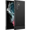 thumbnail image 1 of JETech Slim Fit Case for Samsung Galaxy S22 Ultra 5G 6.8-Inch, Thin Phone Cover with Shock-Absorption and Carbon Fiber Design (Black), 1 of 7