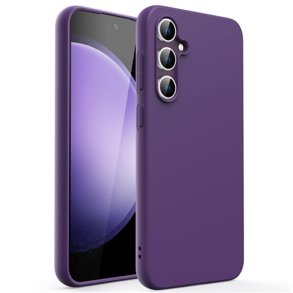 JETech Slim Fit Case for Samsung Galaxy S23 FE 6.4-Inch, Flexible Soft TPU Shockproof Thin Phone Cover with Matte Finish (Deep Purple)