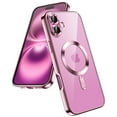 thumbnail image 1 of JETech Soft Clear Case for iPhone 16 6.1-Inch, Camera Lens Full Protection, Compatible with MagSafe Wireless Charging, Shockproof Electroplated TPU Phone Cover (Pink), 1 of 6