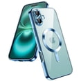 thumbnail image 1 of JETech Soft Clear Case for iPhone 16 6.1-Inch, Camera Lens Full Protection, Compatible with MagSafe Wireless Charging, Shockproof Electroplated TPU Phone Cover (Blue), 1 of 6