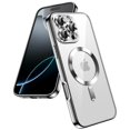 thumbnail image 1 of JETech Soft Clear Case for iPhone 16 Pro Max 6.9-Inch, Camera Lens Full Protection, Compatible with MagSafe Wireless Charging, Shockproof Electroplated TPU Phone Cover (Silver), 1 of 6