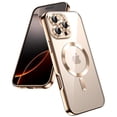 thumbnail image 1 of JETech Soft Clear Case for iPhone 16 Pro Max 6.9-Inch, Camera Lens Full Protection, Compatible with MagSafe Wireless Charging, Shockproof Electroplated TPU Phone Cover (Gold), 1 of 6