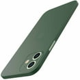 thumbnail image 1 of JETech Ultra Slim (0.35mm Thin) Case for iPhone 12, 6.1-Inch, Camera Lens Cover Full Protection, Lightweight, Matte Finish PP Hard Minimalist Case, Support Wireless Charging (Midnight Green), 1 of 7