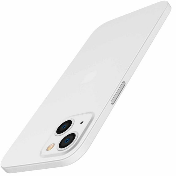 JETech Ultra Slim (0.35mm Thin) Case for iPhone 13, 6.1-Inch, Camera Lens Cover Full Protection, Lightweight, Matte Finish PP Hard Minimalist Case, Support Wireless Charging (White)
