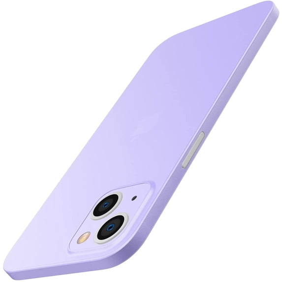 JETech Ultra Slim (0.35mm Thin) Case for iPhone 13, 6.1-Inch, Camera Lens Cover Full Protection, Lightweight, Matte Finish PP Hard Minimalist Case, Support Wireless Charging (Purple)