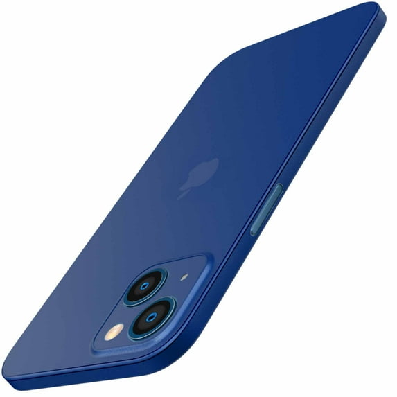 JETech Ultra Slim (0.35mm Thin) Case for iPhone 13, 6.1-Inch, Camera Lens Cover Full Protection, Lightweight, Matte Finish PP Hard Minimalist Case, Support Wireless Charging (Blue)