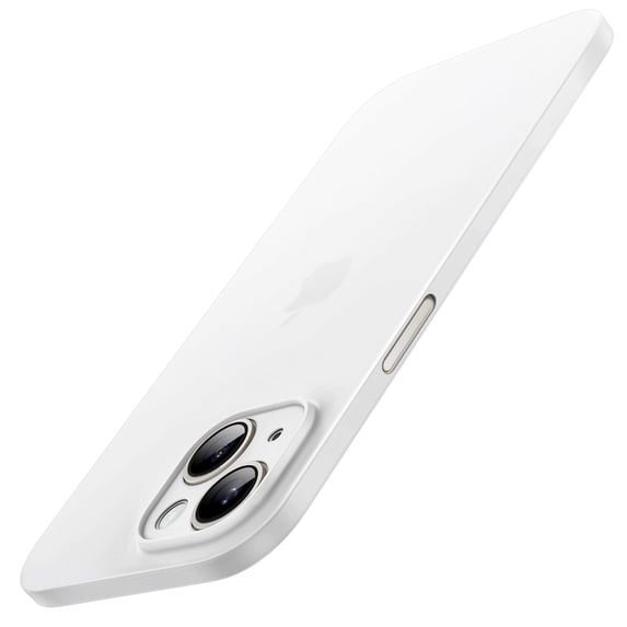 JETech Ultra Slim (0.35mm Thin) Case for iPhone 14 6.1-Inch, Camera Lens Cover Full Protection, Lightweight Matte Finish PP Hard Minimalist Case, Support Wireless Charging (White)