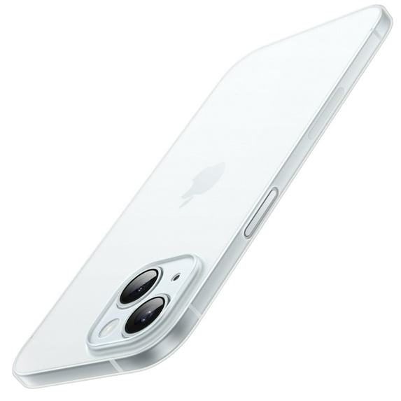 JETech Ultra Slim (0.35mm Thin) Case for iPhone 15 6.1-Inch, Camera Lens Cover Full Protection, Lightweight Matte Finish PP Hard Minimalist Case, Support Wireless Charging (Frosted Clear)