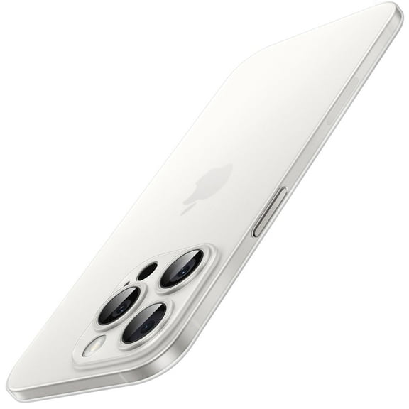 JETech Ultra Slim (0.35mm Thin) Case for iPhone 15 Pro Max 6.7-Inch, Camera Lens Cover, Lightweight Matte Finish PP Hard Minimalist Case, Support Wireless Charging (Frosted Clear)