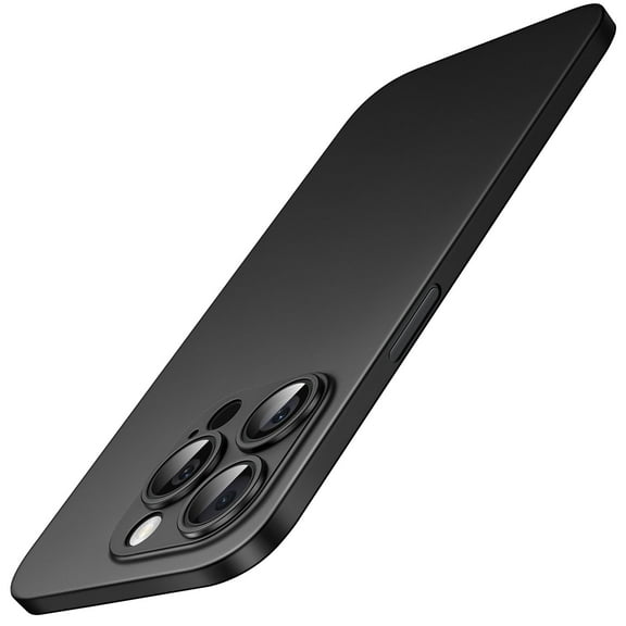 JETech Ultra Slim (0.35mm Thin) Case for iPhone 15 Pro Max 6.7-Inch, Camera Lens Cover, Lightweight Matte Finish PP Hard Minimalist Case, Support Wireless Charging (Black Titanium)
