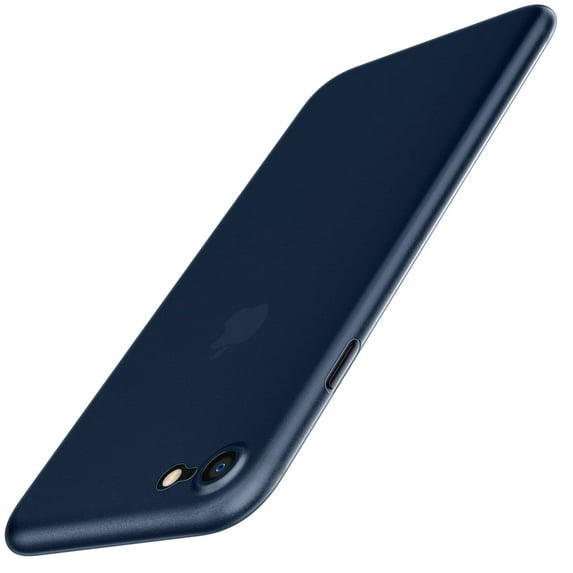 JETech Ultra Slim (0.35mm Thin) Case for iPhone SE 3/2 (2022/2020 Model) iPhone 8/7 4.7-Inch, Camera Lens Cover Full Protection, Lightweight Matte Finish PP Hard Minimalist Case (Navy)