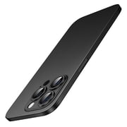 JETech Ultra Slim Case for iPhone 14 Pro 6.1-Inch, Camera Lens Cover Full Protection, Lightweight Matte Finish PP Hard Minimalist Case, Support Wireless Charging Black