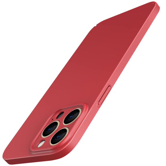 JETech Upgraded Slim (0.85 mm Thin) Case for iPhone 13 Pro Max 6.7-Inch, Camera Lens Cover Full Protection, Ultra Thin Lightweight Matte Hard PC, Support Wireless Charging (Red)