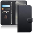 thumbnail image 1 of JETech Wallet Case for Samsung Galaxy S24 5G, Shockproof PU Leather Magnetic Flip Cover with Card Holder, Stand Feature and Full Camera Protection (Black), 1 of 6