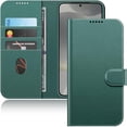thumbnail image 1 of JETech Wallet Case for Samsung Galaxy S24+ / S24 Plus 5G, Shockproof PU Leather Magnetic Flip Cover with Card Holder, Stand Feature and Full Camera Protection (Midnight Green), 1 of 6