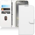 thumbnail image 1 of JETech Wallet Case for Samsung Galaxy S24+ / S24 Plus 5G, Shockproof PU Leather Magnetic Flip Cover with Card Holder, Stand Feature and Full Camera Protection (White), 1 of 6