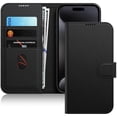 thumbnail image 1 of JETech Wallet Case for iPhone 15 Pro Max 6.7-Inch, Shockproof PU Leather Magnetic Flip Cover with Card Holder, Stand Feature and Full Camera Protection (Black Titanium), 1 of 6