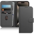 thumbnail image 1 of JETech Wallet Case for iPhone 15 Pro Max 6.7-Inch, Shockproof PU Leather Magnetic Flip Cover with Card Holder, Stand Feature and Full Camera Protection (Natural Titanium), 1 of 6