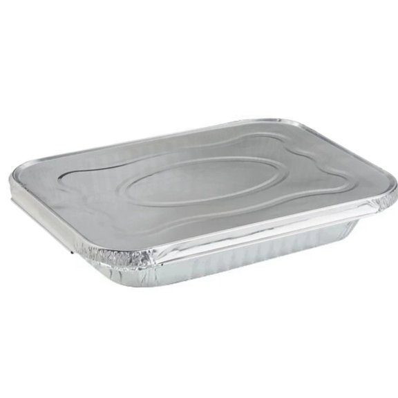 JETfoil Disposable Aluminum Half Size Shallow Pans with Aluminum Lids : 500Ct