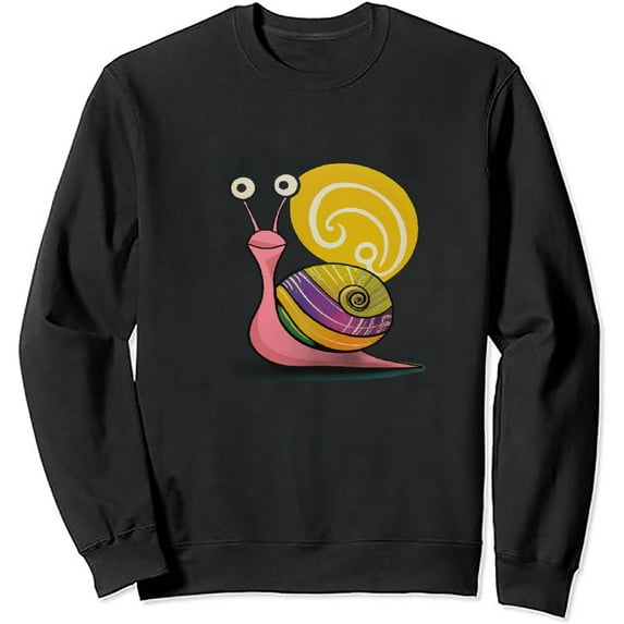 JEUXUS 1970 Retro Snail Lover Design Pullover Hoodie