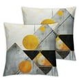 thumbnail image 1 of JEUXUS 2-Piece Short Plush Pillowcase Set Black Gold Mountain Scenery White, 1 of 6