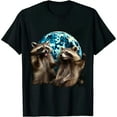 thumbnail image 1 of JEUXUS 3 Racoon Moon Howling Raccoon Head Funny For Men, Women, Kid T-Shirt, 1 of 3
