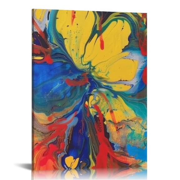 JEUXUS Abstract Art Deco Canvas Poster Wall Art Decoration, Modern Abstract Graffiti Texture Painting Wall Decor Art, Living Room, Bedroom Decorative Paintings.