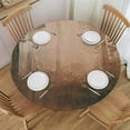 thumbnail image 1 of JEUXUS Abstract Scenery Round Tablecloth Washable for Home Kitchen Outdoor Decoration White, 1 of 8