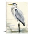 thumbnail image 1 of JEUXUS Adecuado Bird Wall Art set of Modern Style Canvas Paintings Heron Pictures Framed Bird Prints Artwork Gray Retro Vintage Home Decor Hang for Living Room Bedroom Bathroom 16x20in, 1 of 4