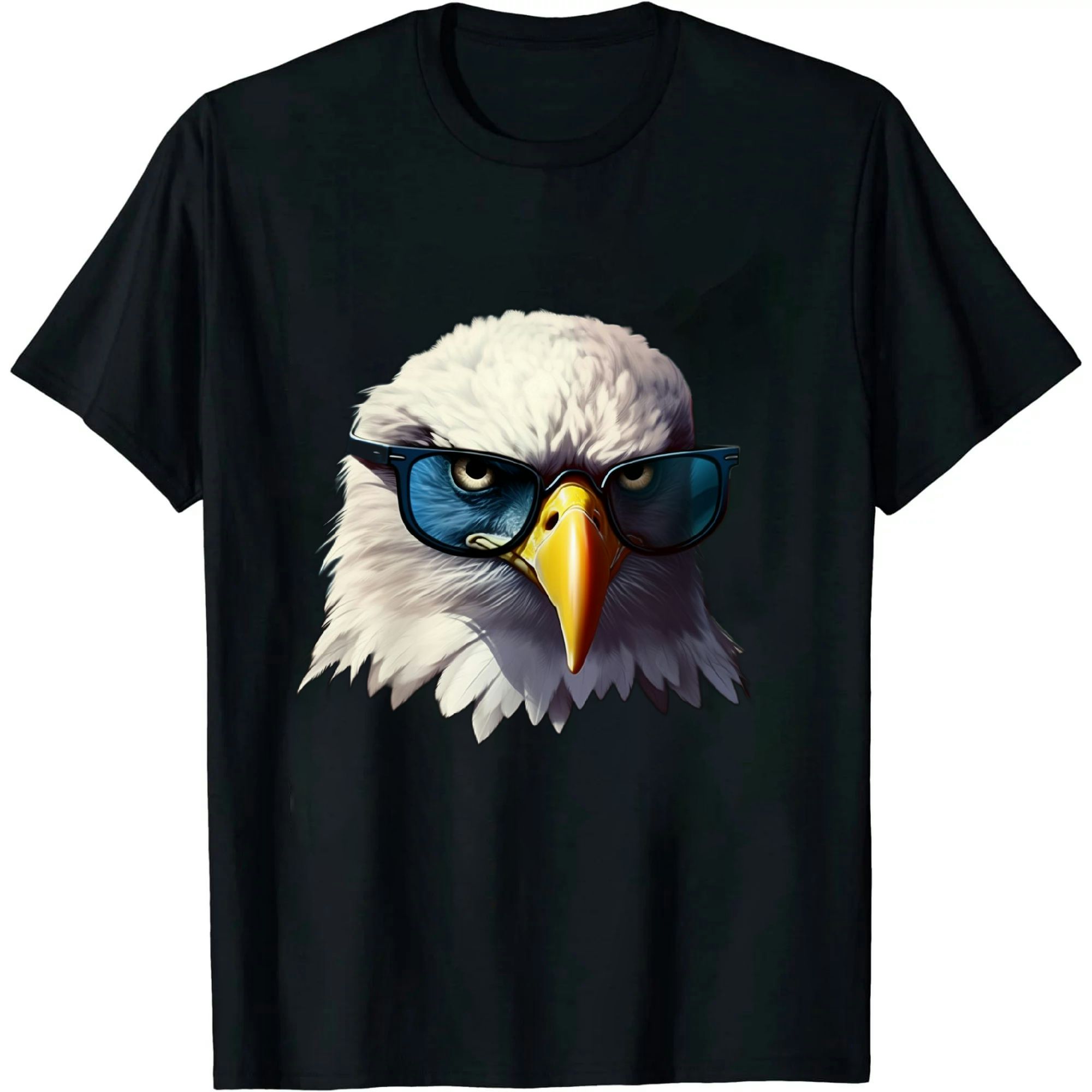 JEUXUS American Bald Eagle USA Flag Shirt 4th of July Eagle USA T-Shirt ...