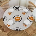 thumbnail image 1 of JEUXUS  Animal Dog Cat Paw Print Round Tablecloth Resistant Polyester Table Cover Stain Proof Decorative Fabric Table Cloth for Kitchen Dinning Party Camping, 1 of 7