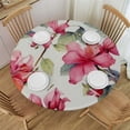 thumbnail image 1 of JEUXUS  Apple Blossom Flower Round Tablecloth Stain Resistance Polyester Table Cloth Round Table Cover for Dining Kitchen Party Holiday Home Decor, 1 of 7