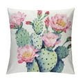 thumbnail image 1 of RUIYC Cactus Pillow Covers Super Green Succulent Plant Flower Decorative Throw Pillow Case Cushion Cover Home Sofa Bedding Decor (Cactus Flower), 1 of 5