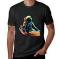 thumbnail image 1 of JEUXUS Astronaut DJ Playing Turntables in Space | EDM cool Graphic T-Shirt, 1 of 3