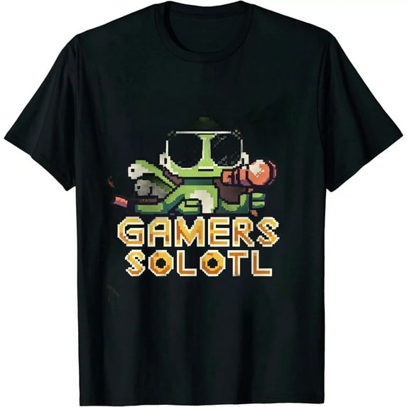 JEUXUS Axolotl Shirt Anime Cute Axolotl Video Gamer Kids Boys Funny T-Shirt