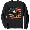 thumbnail image 1 of JEUXUS Bald Eagle 4th of July Christmas Gift American Flag Country T-Shirt Long Sleeve T-Shirt, 1 of 3