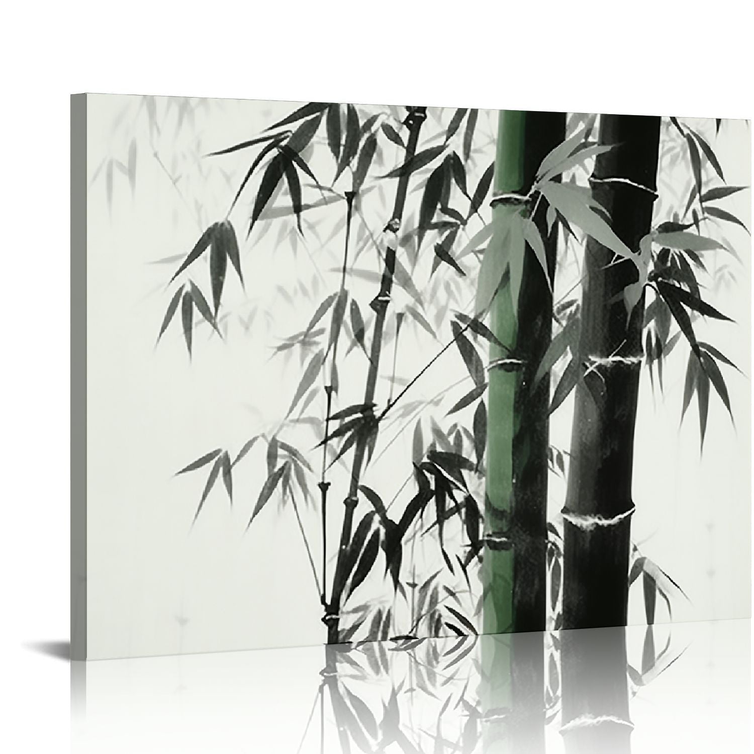 JEUXUS Bamboo Canvas Wall Art for Home Decor Bamboo Paintings for Wall  Bamboo Wall Picture Chinese Painting of Bamboo Forest Nature Picture Print  on Canvas for Home Decor, 20x16in - Walmart.com, image size:1500x1500